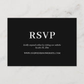 Elegant Simple Wedding Online RSVP Foto Informatiekaartje (Voorkant)