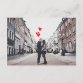 Elegant Simple Wedding Online RSVP Foto Informatiekaartje (Achterkant)