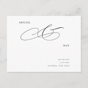 Elegant Simple Wedding Save the Date Announding Briefkaart