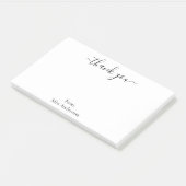 Elegant Simple White Hartelijk dank Post-it® Notes (Schuin)
