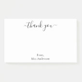 Elegant Simple White Hartelijk dank Post-it® Notes (Voorkant)