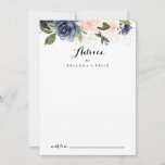 Elegant Simple Winter Floral Calligraphy Wedding Advieskaart<br><div class="desc">Deze elegante simpele winterkalligrafie trouwlenspas is perfect voor een moderne bruiloft. Het ontwerp is voorzien van prachtige, met de hand geschilde donkerblauw, blauw, jaloers, roze, blozen, gouden bloemen en groene bladeren, die in elegante bouquets zijn gebundeld. Deze kaarten zijn perfect voor een bruiloft, vrijgezellenfeest, baby shower, graduatiedag en nog veel...</div>