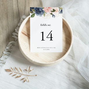 Elegant Simple Winter Floral Calligraphy Wedding Kaart