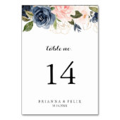 Elegant Simple Winter Floral Calligraphy Wedding Kaart (Achterkant)