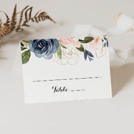Elegant Simple Winter Floral Wedding Place Card Plaatskaartje