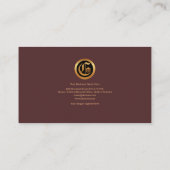 Elegant Simple Wood Timber Flooring Carpenter Visitekaartje (Achterkant)