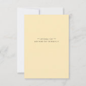 Elegant Simple Yellow Neutral Modern Baby shower Kaart (Achterkant)