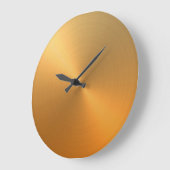 Elegant Sinaasappel aan Gold Ombre gradiënt Grote Klok (Hoek)