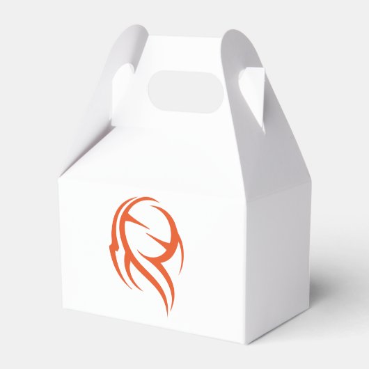 Elegant Sinaasappel Abstracte gunst Boxen gunst Bo Bedankdoosjes (Voorkant Zijde)