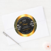 Elegant Sinaasappel Black Glamour Product Labels L (Envelop)
