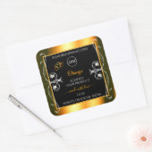 Elegant Sinaasappel Black Glamour Product Labels L (Envelop)
