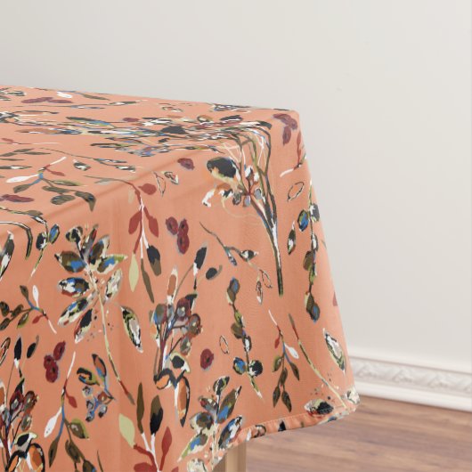 Elegant Sinaasappel bladeren bessen bloemenhuis de Tafelkleed (Voorbeeld)