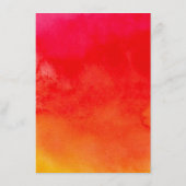 Elegant Sinaasappel Bloemen Bougainville Trouwdeta Informatiekaartje (Achterkant)