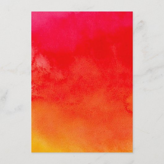 Elegant Sinaasappel Bloemen Bougainville Trouwdeta Informatiekaartje (Achterkant)