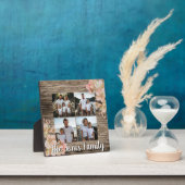 Elegant sinaasappel bloemen gepersonaliseerde vier fotoplaat (Insitu)