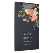 Elegant Sinaasappel Blush Black Green Ambrosia Flo Klembord (Rechts)