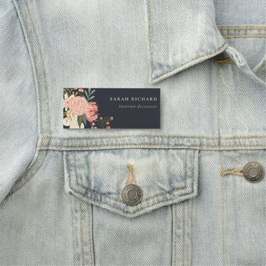 Elegant Sinaasappel Blush Black Green Ambrosia Flo Naamplaatje (In situ)