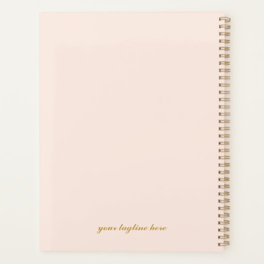 Elegant Sinaasappel Citrus Planner (Achterkant)