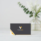 Elegant Sinaasappel Elegant Visitekaartje (Staand voorkant)