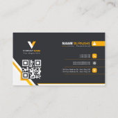 Elegant Sinaasappel Elegant Visitekaartje (Achterkant)