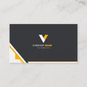 Elegant Sinaasappel Elegant Visitekaartje (Voorkant)