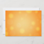 Elegant Sinaasappel en Black Halloween Cocktail Pa Kaart (Achterkant)