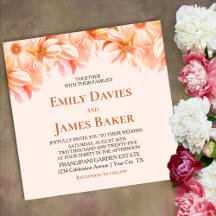 Elegant Sinaasappel Floral Wedding