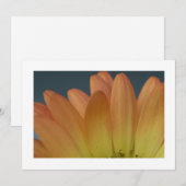 Elegant Sinaasappel Petal Custom Invitation Kaart (Voorkant / Achterkant)