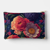 Elegant sinaasappel rood bloemenromantisch monogra etui (Achterkant)