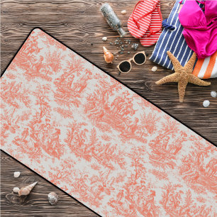 Elegant sinaasappel toile de jouy bureaumat