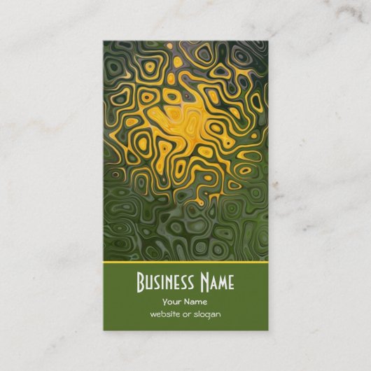 Elegant Sinaasappel, zwart, Visitekaartje Khaki (Voorkant)