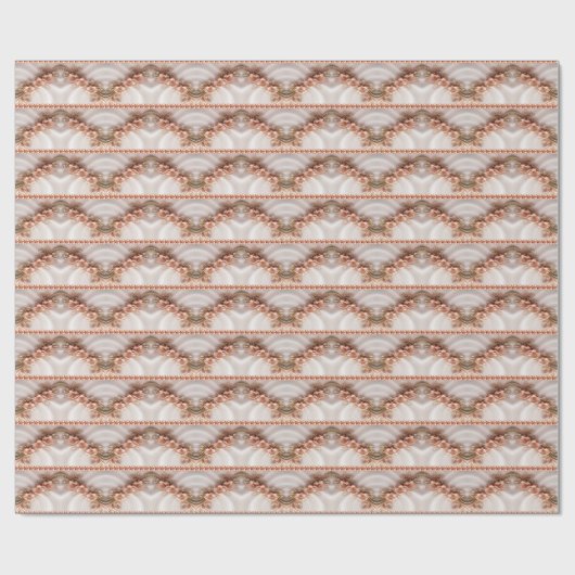 Elegant Sinaasappels perzik bloemeninpakpapier Cadeaupapier (Vlak)