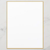 Elegant Single Gold Roos, op maat gemaakt (Achterkant)