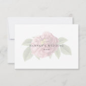 Elegant Single Roos Bridesmaid Card Kaart (Achterkant)
