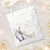 Elegant Sip & See Champagne Bottle Baby shower Bedankzakje (Geknipt)
