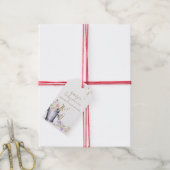 Elegant Sip & See Champagne Bottle Baby shower Cadeaulabel (Met Touw)