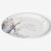 Elegant Sip & See Champagne Bottle Baby shower Papieren Bordje (Gekanteld)