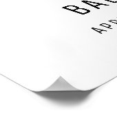 Elegant Sip & See Martini Baby shower Welkom Poster (Hoek)