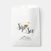 Elegant Sip & See Martini Cocktail Baby shower Bedankzakje (Voorkant)