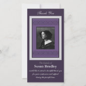 Elegant Sjabloon Bedankt Memorial Foto 1 (Voorkant)