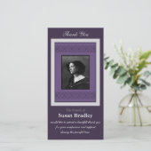 Elegant Sjabloon Bedankt Memorial Foto 1 (Staand voorkant)