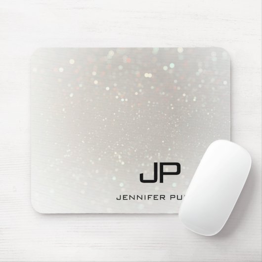 Elegant Sjabloon Glamoureus Monogram Muismat (Met muis)