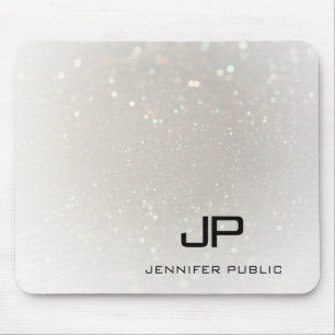 Elegant Sjabloon Glamoureus Monogram Muismat