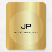 Elegant Sjabloon met aangepaste goudcontrole Muismat (Voorkant)