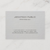 Elegant Sjabloon Modern minimalistisch Professiona Visitekaartje (Achterkant)