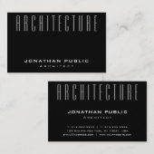 Elegant Sjabloon Moderne Architectuur architect To Visitekaartje (Voorkant / Achterkant)