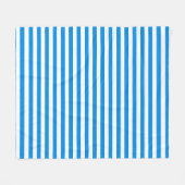 Elegant Sjabloon Trendy Blue White Striped Medium Fleece Deken (Voorkant (Horizontaal))