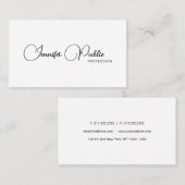 Elegant Sjabloon Typografie Modern minimalist Visitekaartje (Voorkant / Achterkant)