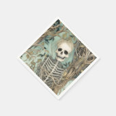 Elegant Skelet  Halloween Servet (Hoek)