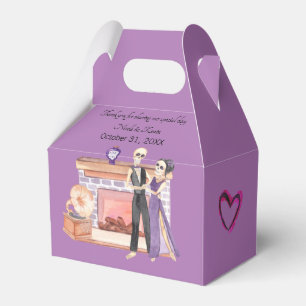 Elegant Skelet Paar Favor Box Bedankdoosjes
